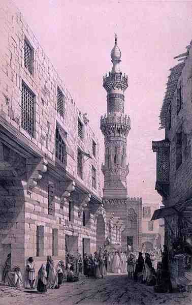 Scena di strada con una processione in corso, Il Cairo da Karl (after) Bodmer