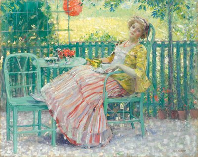 Sulla terrazza da Karl Albert Buehr