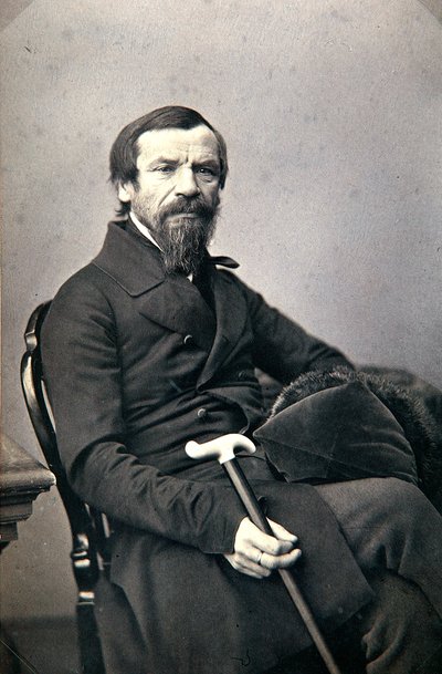 Michail Pogodin, storico e giornalista russo, anni 1850 da Karl August Bergner