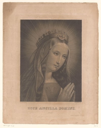 Maria in atteggiamento di preghiera da Karl Barth