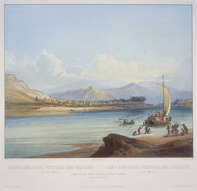 Campo dei Gros Ventres delle Praterie sull