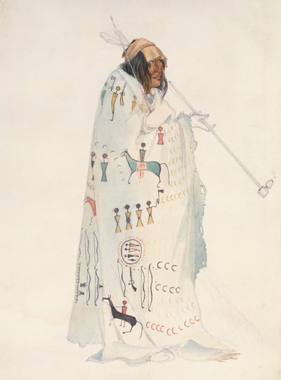 Uomo dei Piegan Blackfeet da Karl Bodmer