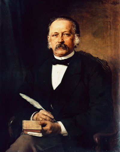 Ritratto di Heinrich Theodor Fontane, poeta e scrittore tedesco da Karl Breitbach