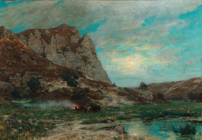 Soldati a riposo da Carl Friedrich Lessing