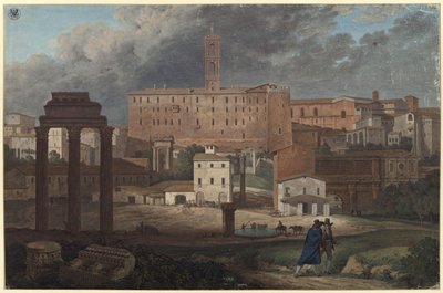 Veduta del Campidoglio a Roma dal Campo Vaccino da Karl Friedrich Schinkel