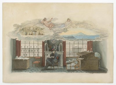 Berlino, Klosterstraße. Istituto del commercio. Beuth nella sua residenza di servizio da Karl Friedrich Schinkel