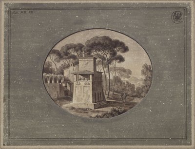 «Latteria nel boschetto di pini di Villa Borghese presso Roma» / La Casa Cenci nel parco di Villa Borghese a Roma da Karl Friedrich Schinkel