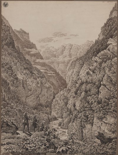 Passo Lueg presso Salisburgo da Karl Friedrich Schinkel