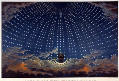 Scenografia per Il flauto magico, opera di Wolfgang Amadeus Mozart da Karl Friedrich Schinkel