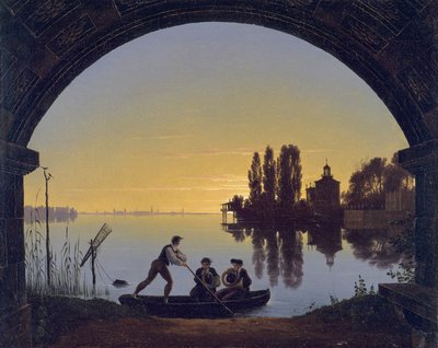 Riva della Sprea presso Stralau da Karl Friedrich Schinkel