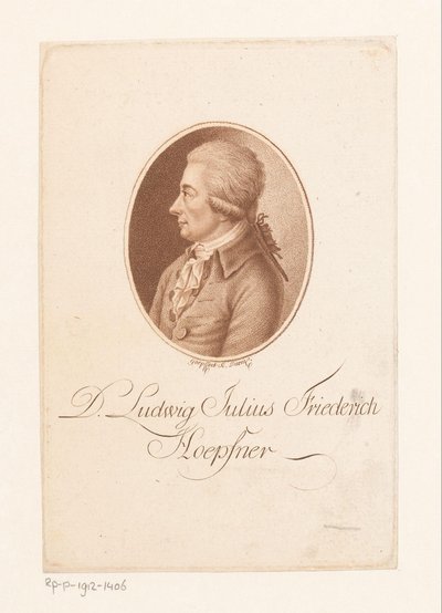 Ritratto di Ludwig Höpfner da Karl Goepfert