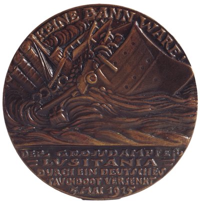 Medaglia commemorativa del siluramento del transatlantico 