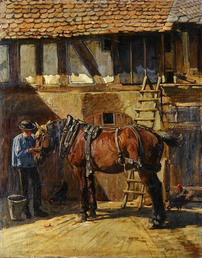 Contadino con cavallo da Karl Gottlieb Lenz