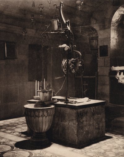 Pozzo di Giacobbe vicino a Sichem (foto in bianco e nero) da Karl Grober
