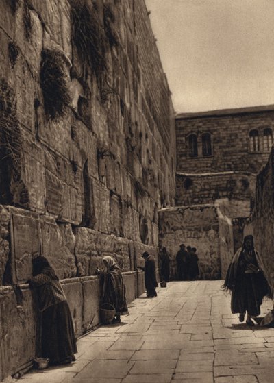 Gerusalemme, Muro del Pianto degli ebrei da Karl Grober