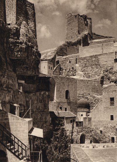 Mar Saba, Torre di Eudoxia e Monastero da Karl Grober