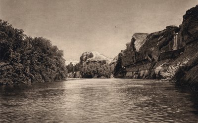 Riva ripida del Giordano (foto in bianco e nero) da Karl Grober