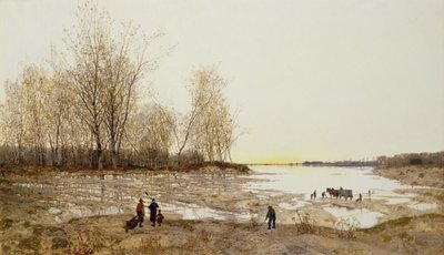 Paesaggio Boschivo Allagato, c.1875-80 da Karl Heffner