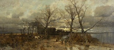 Scena in Olanda, c.1885-90 da Karl Heffner
