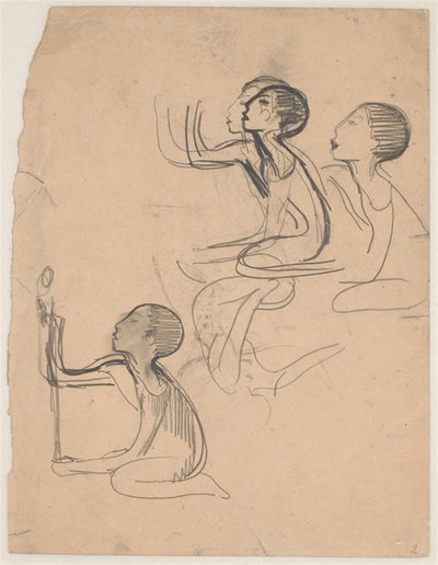 Studi per "Ragazzo che pianta" ("Hoppat") da Karl Isakson