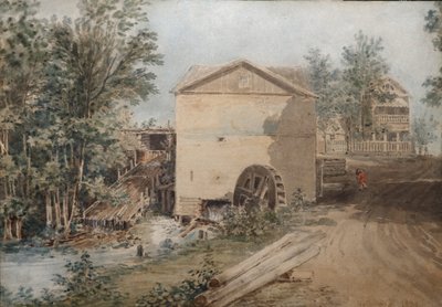 Polotnyany zavod, una tenuta di famiglia della famiglia Goncharov, 1839 da Karl Ivanovich Kolmann