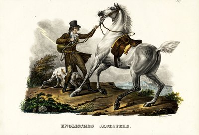 Cavallo da caccia inglese, 1824 da Karl Joseph Brodtmann