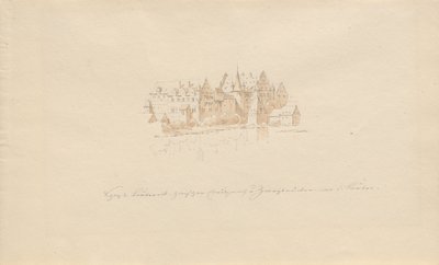 Castello Lauter tra Creutznach e Zweibrücken sulla Lauter da Karl Julius Von Leypold