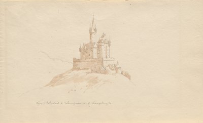 Castello di Windeck vicino a Weinhelm sulla Bergstrasse da Karl Julius Von Leypold