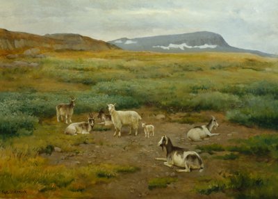 Capre al pascolo da Karl K. Uchermann