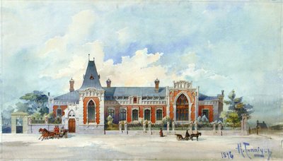 La casa di Alexey Alexandrovich Bakhrushin a Mosca, 1896 da Karl Karlovich Gippius
