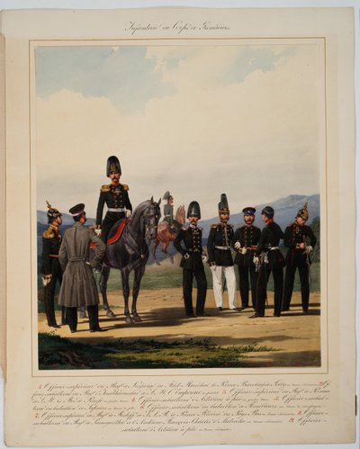 Fanteria del corpo dei granatieri imperiali russi da Karl Karlovich Piratsky