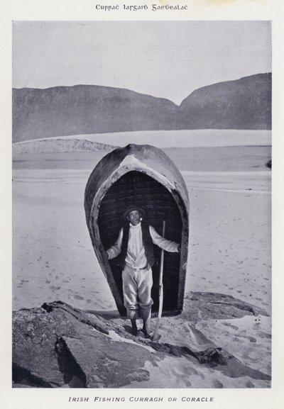 Curragh o coracle da pesca irlandese da Karl Karlovich Piratsky