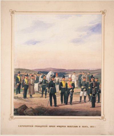 Reggimento granatieri della Guardia della Vita di San Pietroburgo del re Federico Guglielmo III, 1871 da Karl Karlovich Piratsky