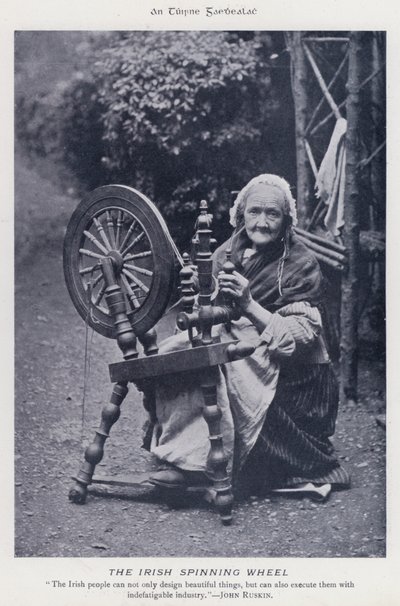 La ruota da filare irlandese (foto in b/n) da Karl Karlovich Piratsky