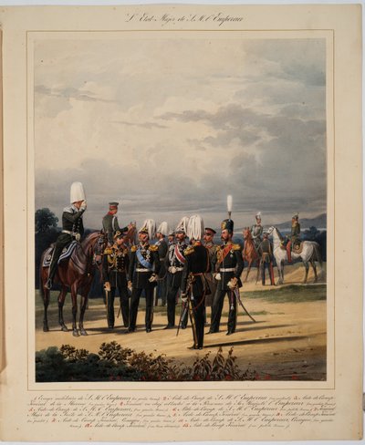 Lo Stato Maggiore Russo, 1867 da Karl Karlovich Piratsky