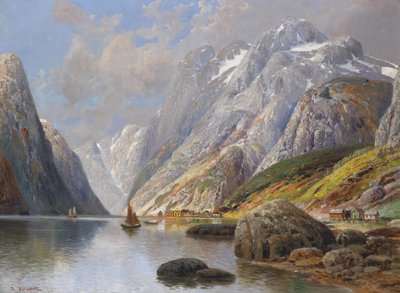 Paesaggio del fiordo da Karl Kaufmann