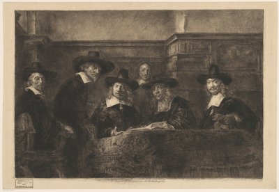 I sindaci della corporazione dei drappieri, da Rembrandt da Karl Köpping