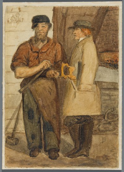 Due lavoratori della pietra, 1864 da Karl L.H. Mueller