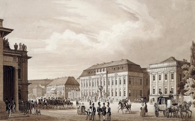 Unter Den Linden, Berlino, c.1840 da Karl Loeillot de Mars