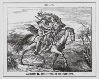 Valdemar II, re di Danimarca, dopo la battaglia di Bornhoved da Karl Ludwig Adolf Ehrhardt