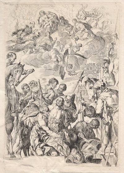San Giorgio che si prepara al martirio da Karl Ludwig Bernhard Buchhorn