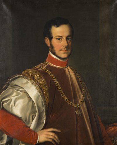 Ritratto del principe Johann Adolf II di Schwarzenberg 1799-1888, 1852 da Karl Ludwig Philippot