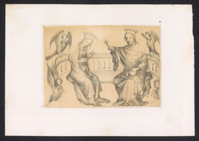 Incoronazione di Maria (bozzetti e studi di un maestro olandese del XV secolo) da Karl Palzow