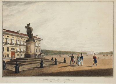 Piazza Suvorov a San Pietroburgo da Karl Pavlovich Beggrov