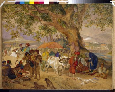 La fonte delle Acque Dolci vicino a Costantinopoli da Karl Pavlovich Bryullov