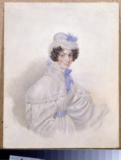 Ritratto di Anna Borisovna Bakunina da Karl Pavlovich Bryullov
