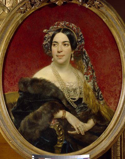 Ritratto della principessa Maria Volkonskaya da Karl Pavlovich Bryullov