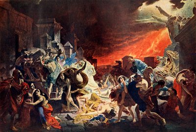 Distruzione di Pompei da Karl Pavlovich Bryullov