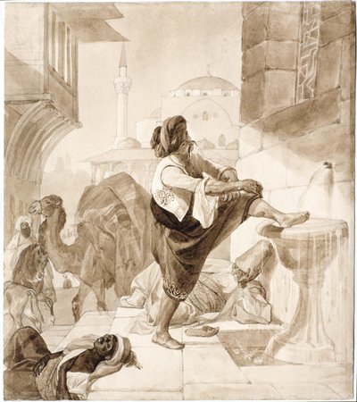 Mezzogiorno in un caravanserraglio, 1835 da Karl Pavlovich Bryullov