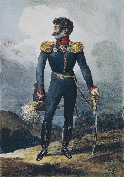 Ritratto del principe Valerian Grigoryevich Madatov 1782-1829, 1822 da Karl Pavlovich Bryullov